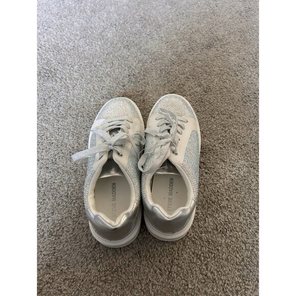 Children Unisex Shoes Steve Madden Kids Charly (Big Kid) Size 3 Rhinestones‎ - Picture 6 of 8